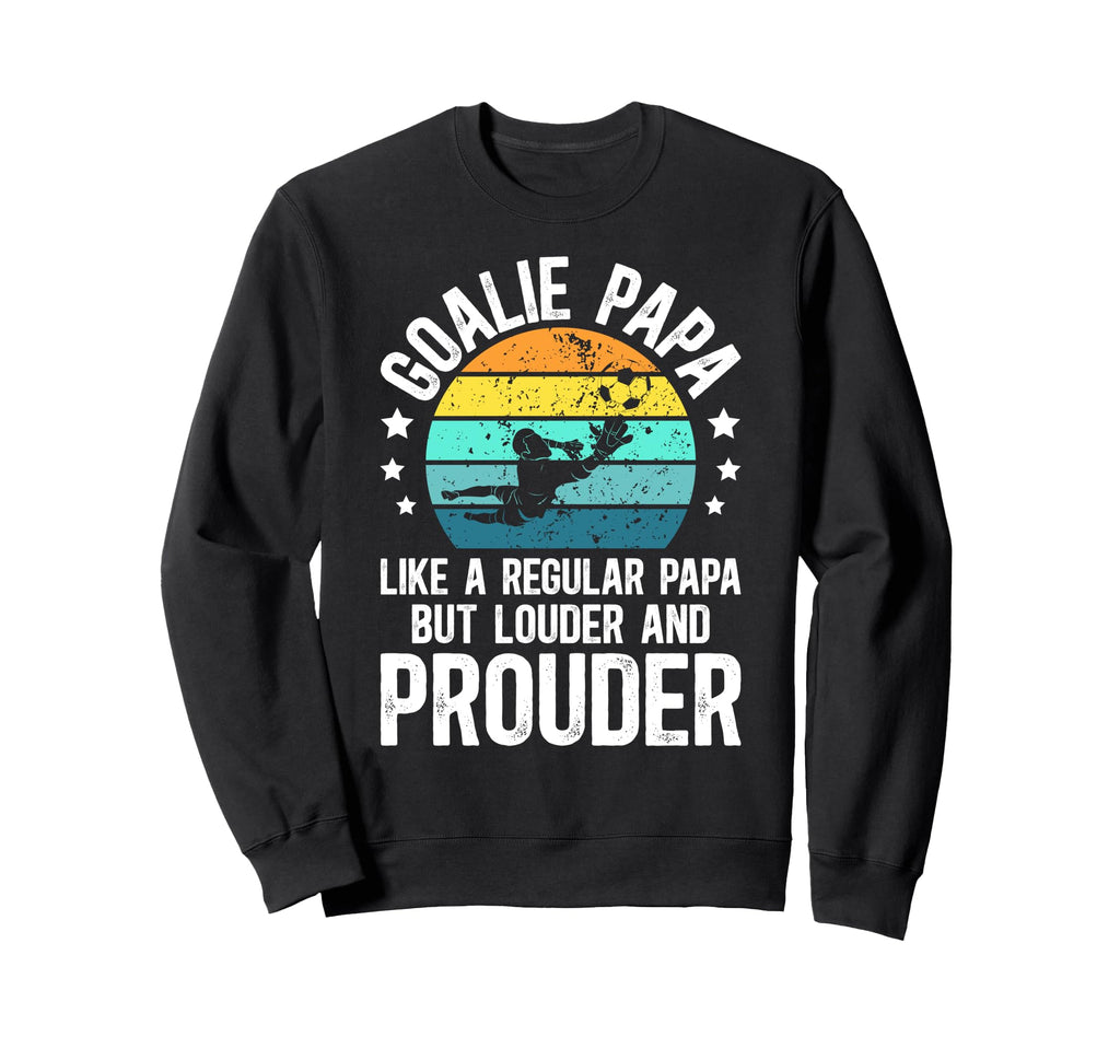 Soccer Goalie Papa Definition Soccer Sweatshirt - Graphic Print Unisex