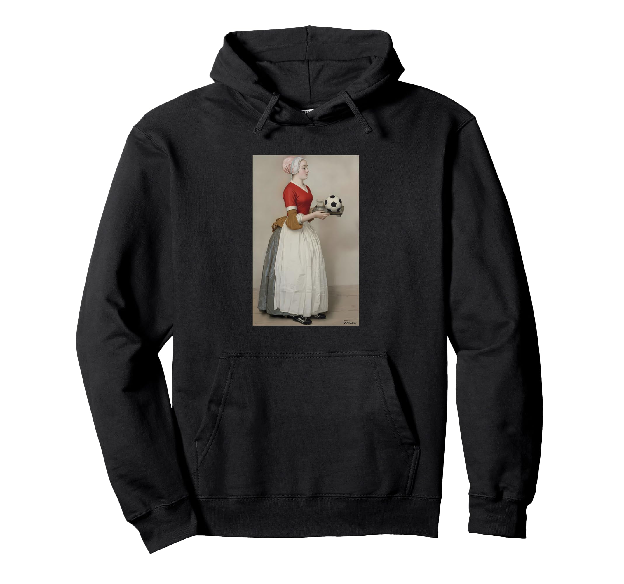 Serving Football Red Soccer Outfit And Shoes Hoodie - Graphic Print Unisex