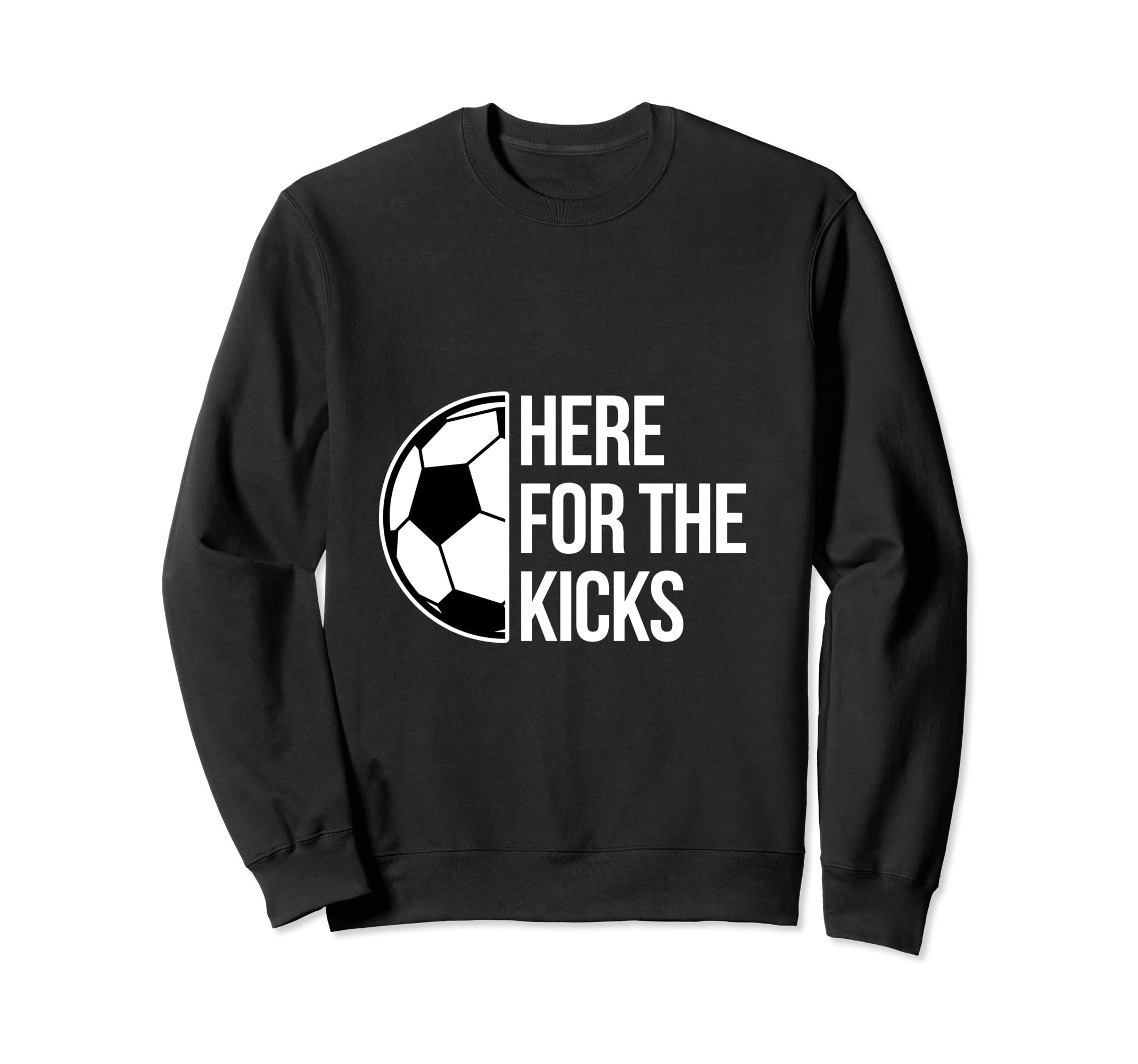 Kicks Soccer Football Goal Sweatshirt - Fun Novelty Design for Adults