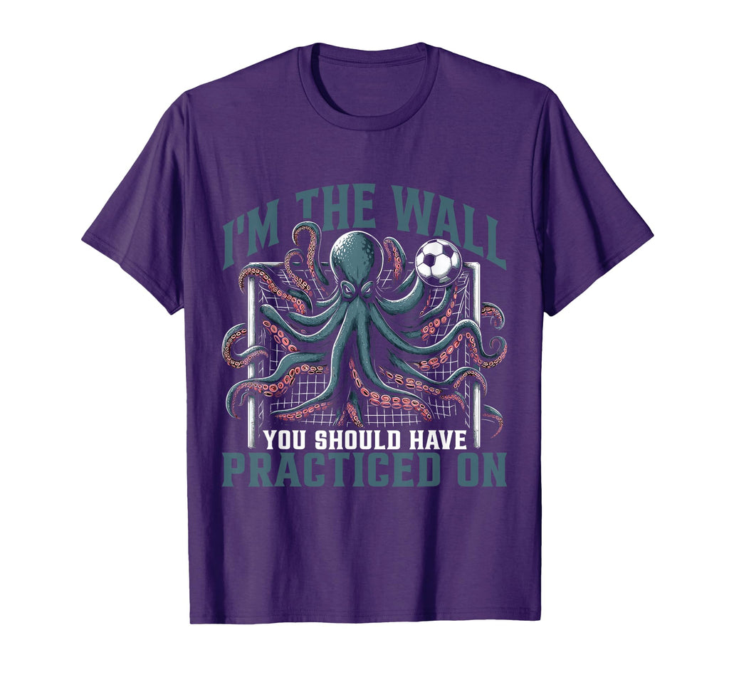 Funny Octopus Soccer Goalie Soccer Player T-Shirt - Novelty Apparel Unisex