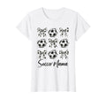 Soccer Mama Soccer Coquette Bow T-Shirt - Custom Art Print Men Women