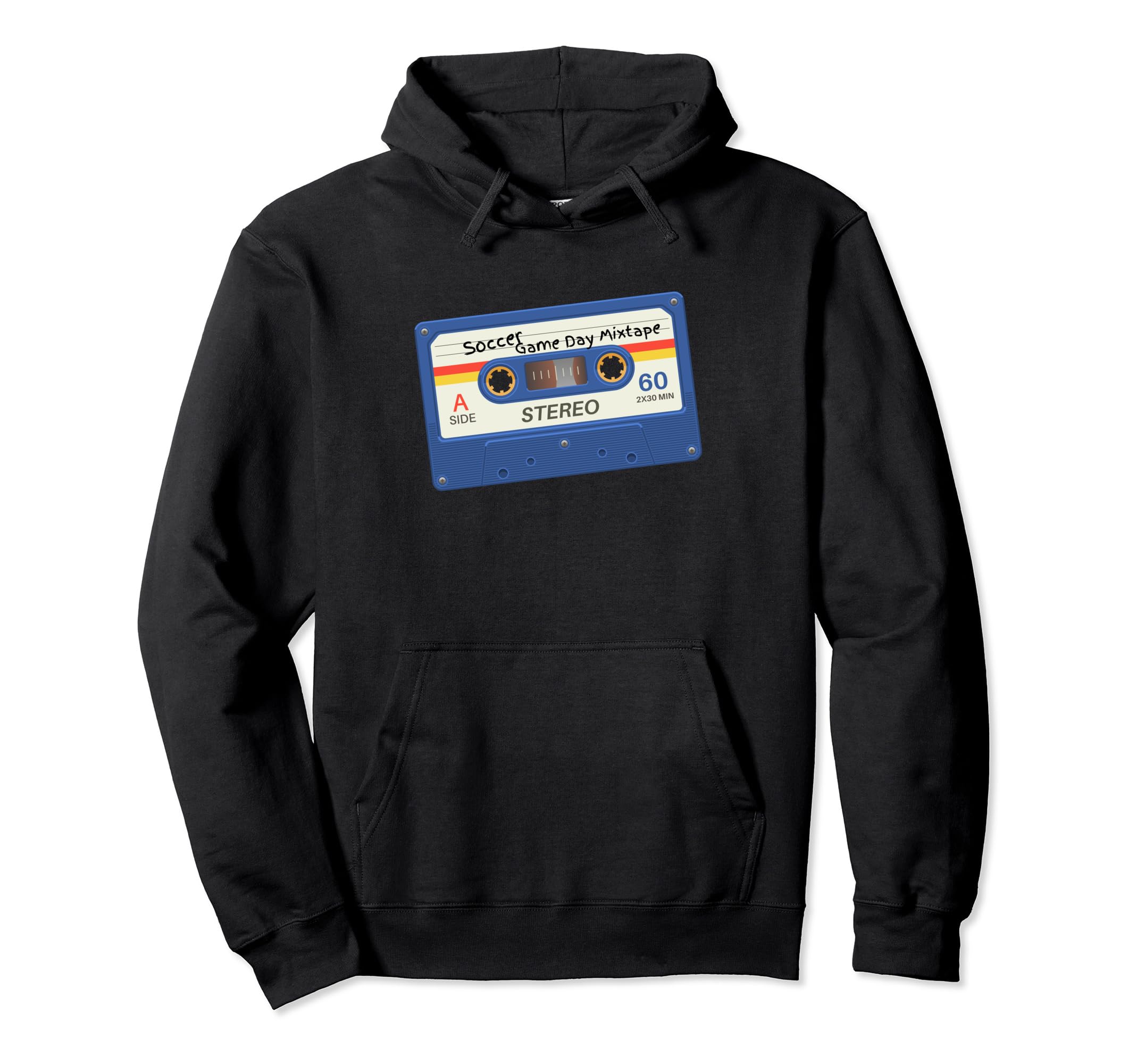 Soccer Game Day Mix Tape Hoodie - Fun Novelty Design Men Women