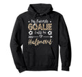 My Favorite Goalie Calls Me Halmoni Korean Hoodie - Trendy Graphic Unisex