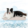 MICROCOSMOS Pet Cooling Mat & Sleeping Pad- Breathable Bubble Surface, EZ Clean. Keep Cooling for Pets, Kids and Adults in Summer.(Brown, 36" x 24")