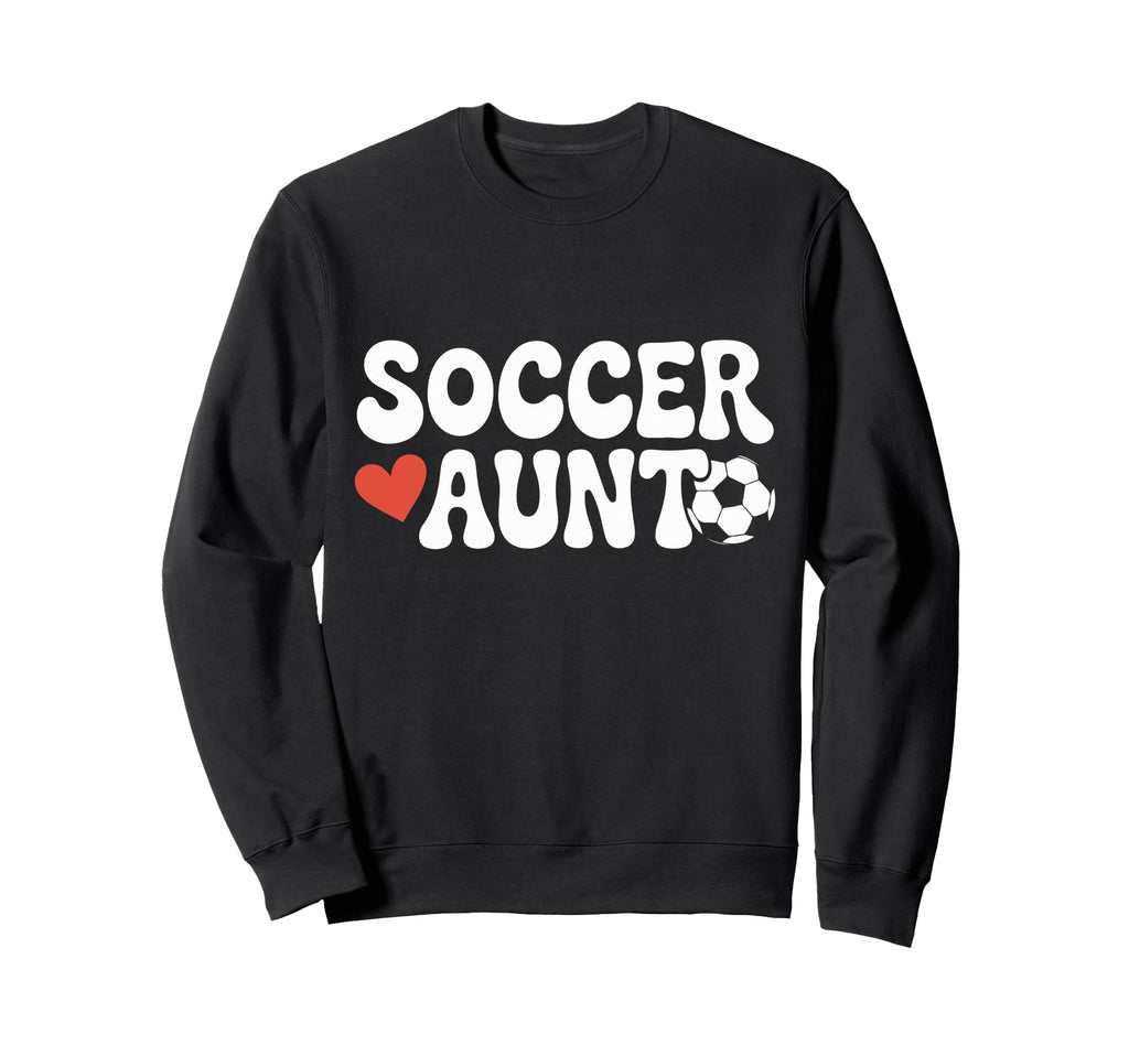 Proud Soccer Aunt Family Sport Sweatshirt - Novelty Apparel for Adults