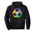 Soccer Player Soccer Ball Tie Dye Hoodie - Graphic Print Unisex