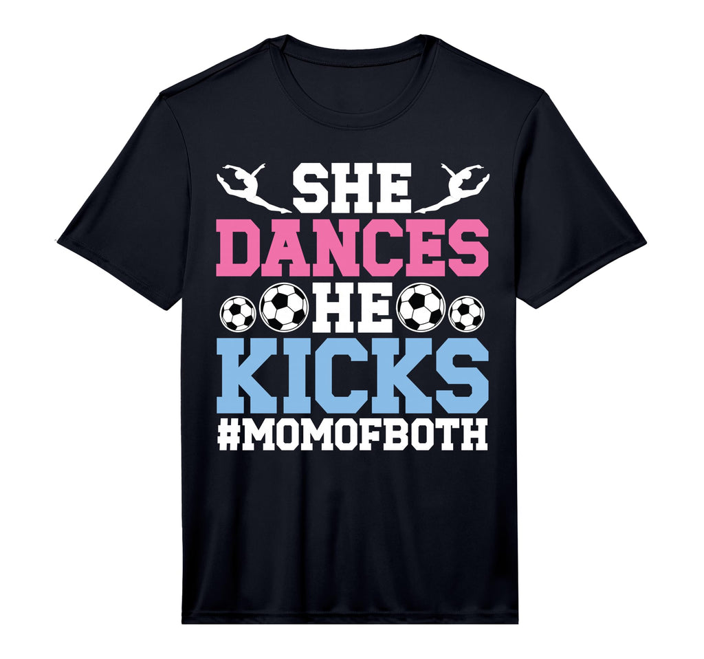 Mens She Dances He Kicks Mom Both Dance T-Shirt - Unique Graphic Men Women