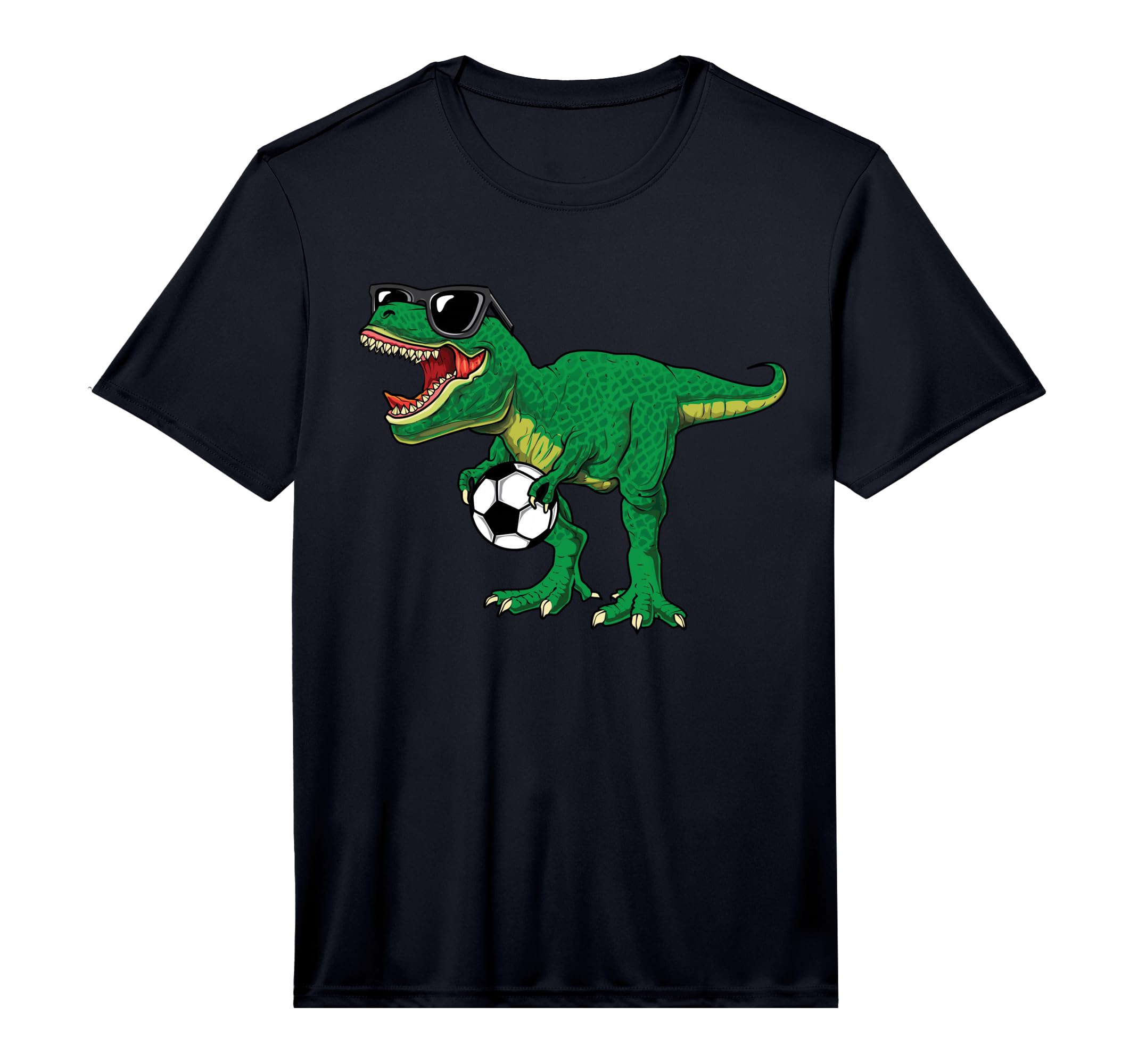 T Rex Dinosaur Soccer Player Trex Dino T-Shirt - Fun Novelty Design Unisex