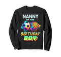 Nanny Birthday Basketball Soccer Sweatshirt - Minimalist Print for Adults