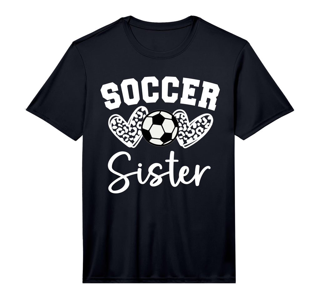 Soccer Sister Matching Family T-Shirt - Fun Novelty Design for Adults