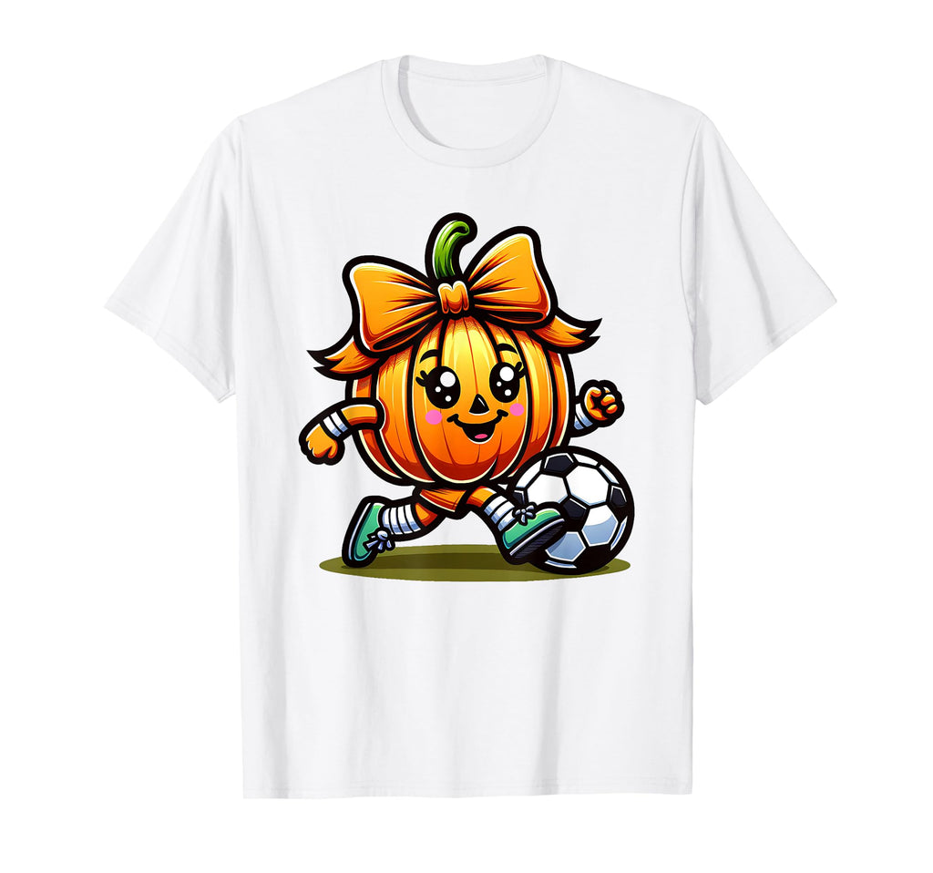 Halloween Soccer Coquette Bow T-Shirt - Fun Novelty Design Men Women