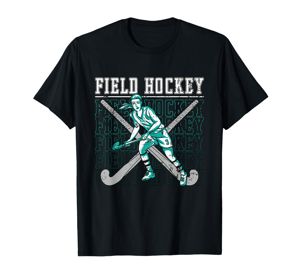 Field Hockey Floor Ball Ice Field T-Shirt - Casual Everyday Wear Unisex