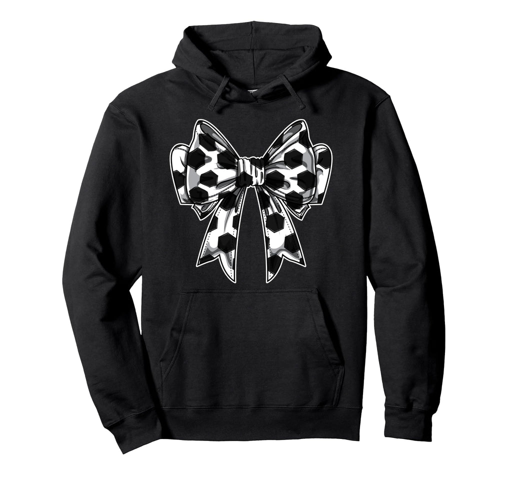 Soccer Ball Coquette Bow Game Day Hoodie - Fun Novelty Design Unisex