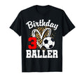 3Rd Birthday Baller 3 Year Old Birthday T-Shirt - Streetwear Style Unisex
