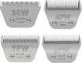 Wide Blade 4FW, Pet Dog Grooming Blade Compatible with Andis,Oster A5,Wahl km10 Clippers, Grooming Wide Blade, A5 Type Blade,for Animal Dog,Cat,Horse (30W+7FW+5FW+4FW)