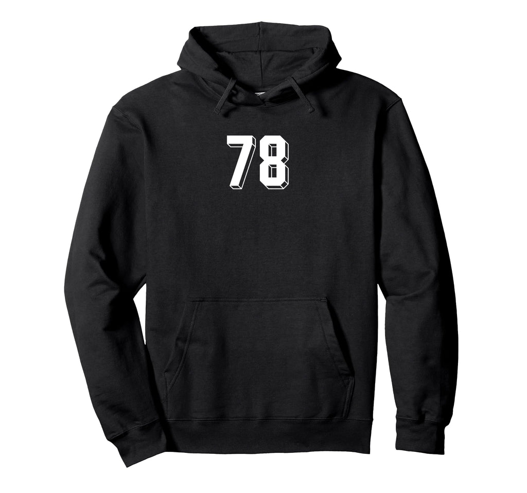 Number 78 80S 90S Soccer Team Jersey Hoodie - Aesthetic Graphic for Adults