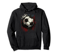 Dark Soccer Football Love Hoodie - Custom Art Print Unisex
