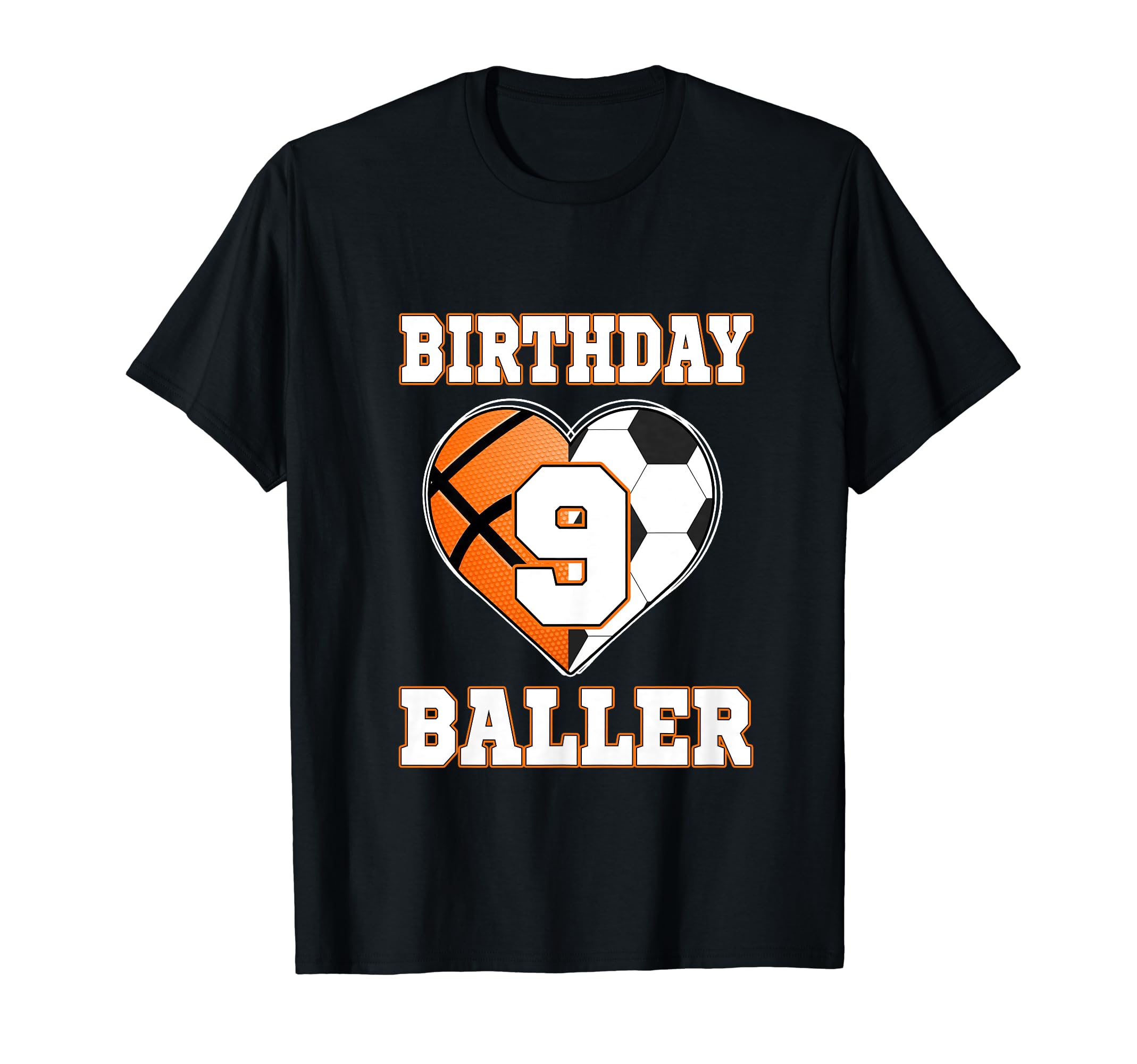 9Th Birthday Baller 9 Year Old T-Shirt - Streetwear Style for Adults