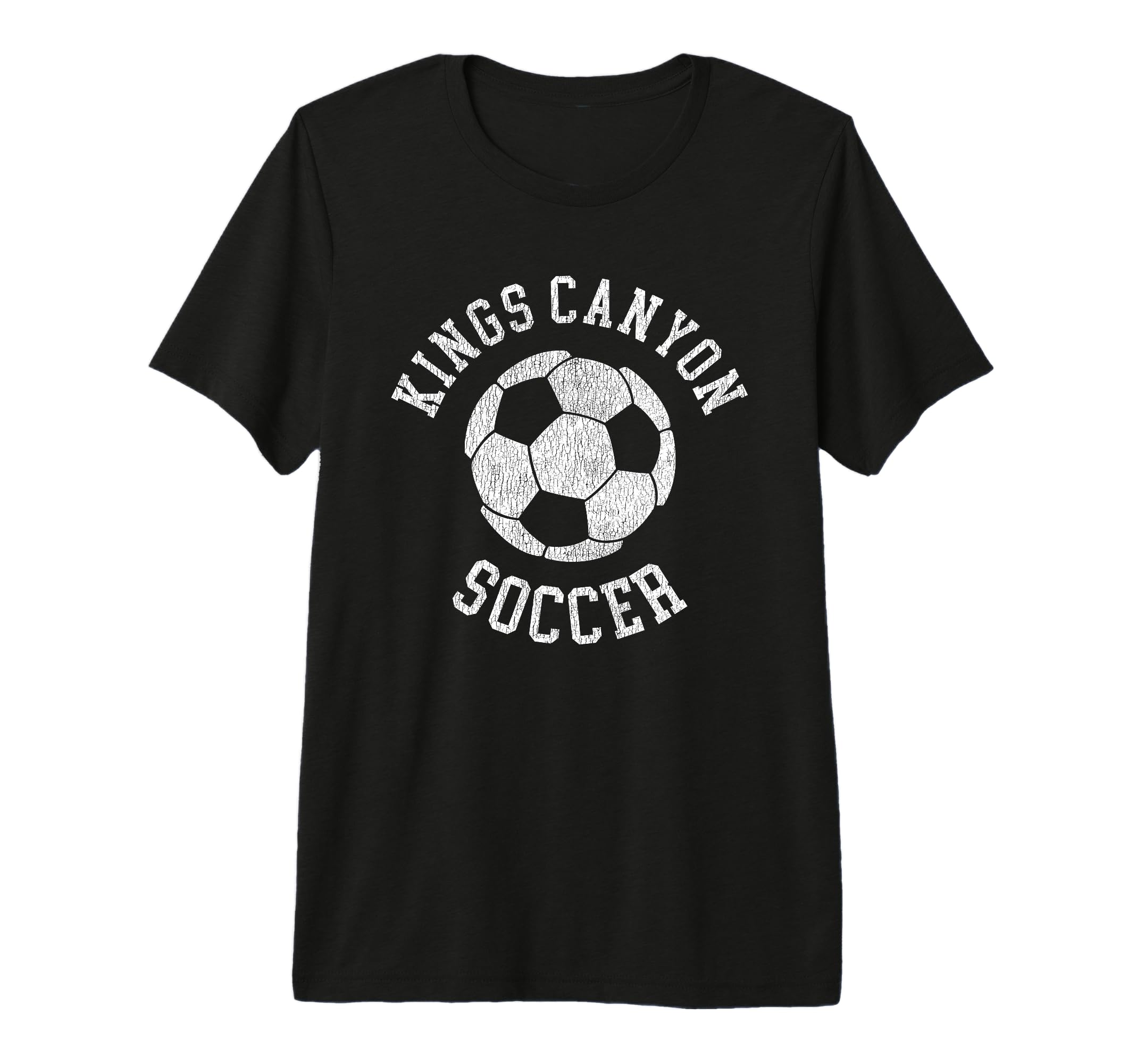 Kings Canyon Soccer Distressed 90S T-Shirt - Custom Art Print for Adults