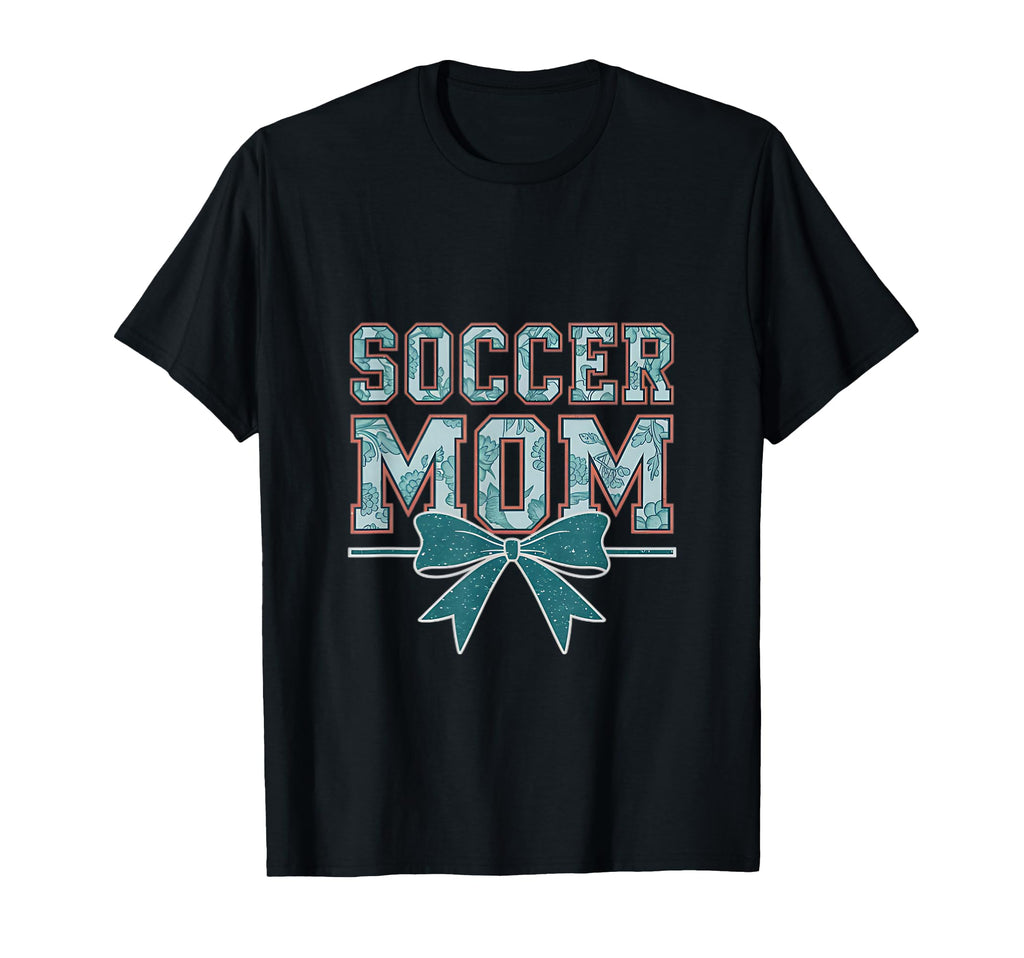 Soccer Mom Coquette Bow Mothers Day T-Shirt - Fun Novelty Design Unisex