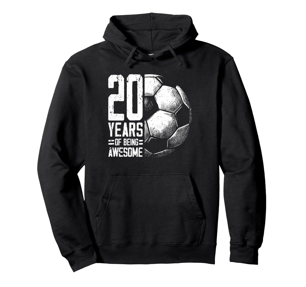 20Th Birthday Soccer Player Football 20 Hoodie - Trendy Graphic for Adults