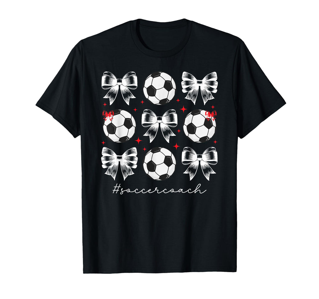 Soccer Coach Coquette Soccer Coaching T-Shirt - Trendy Graphic Men Women