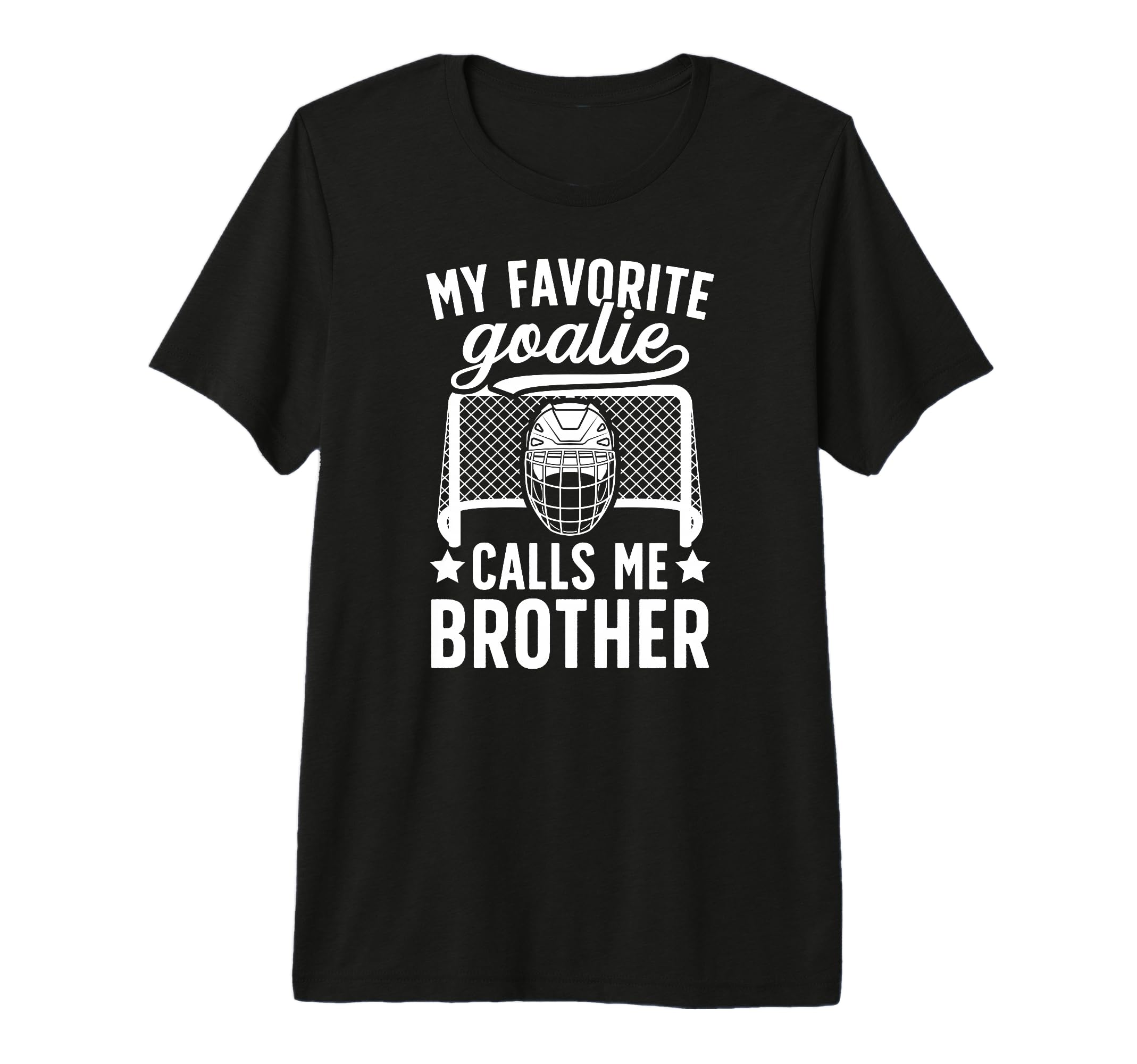 My Favorite Hockey Goalie Brother T-Shirt - Unique Graphic for Adults