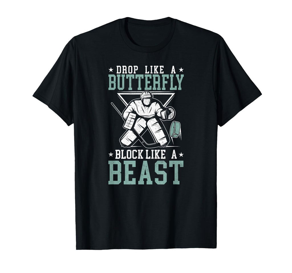 Ice Hockey Goalie Goalkeeper T-Shirt - Aesthetic Graphic Men Women