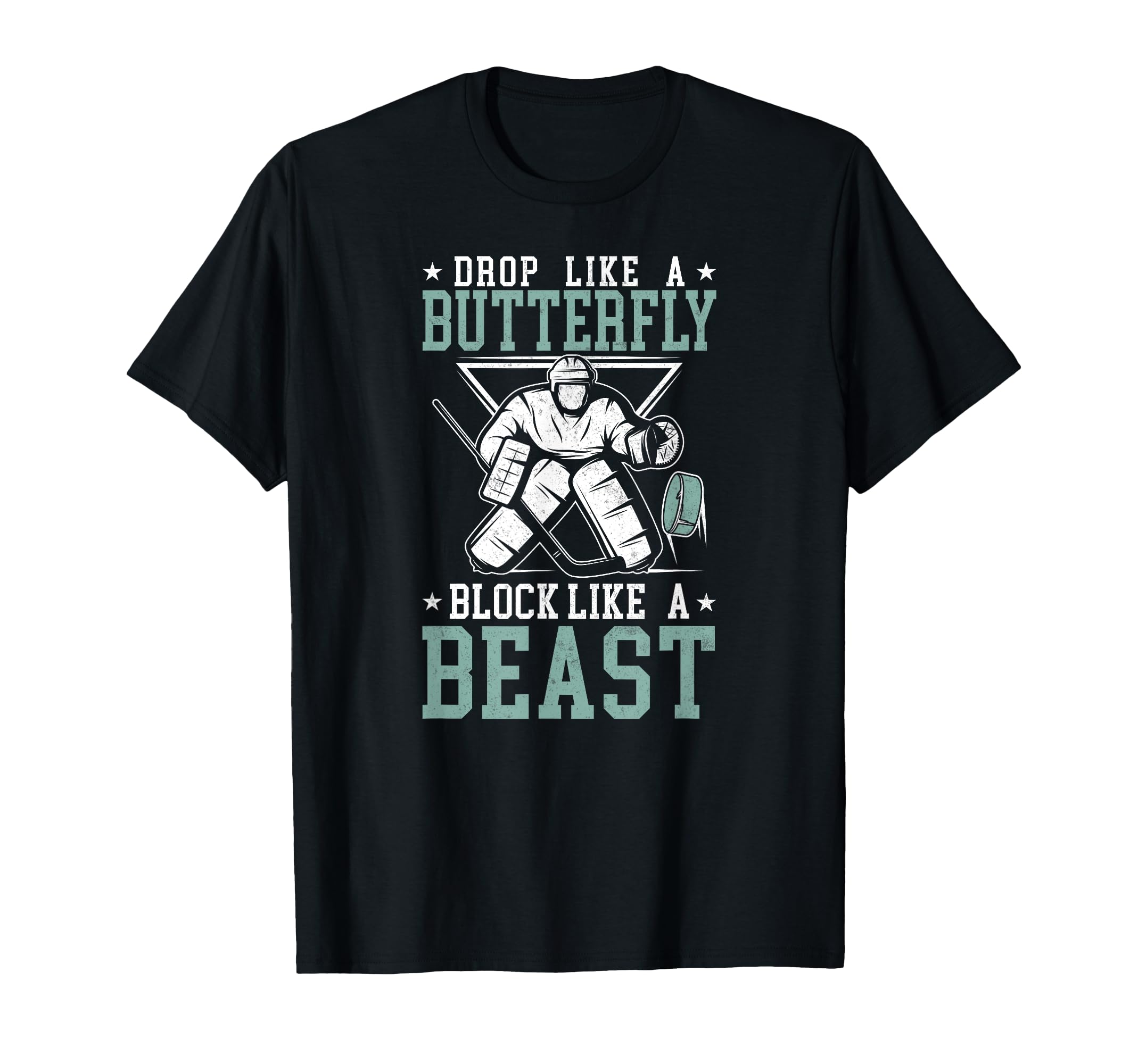 Ice Hockey Goalie Goalkeeper T-Shirt - Aesthetic Graphic Men Women