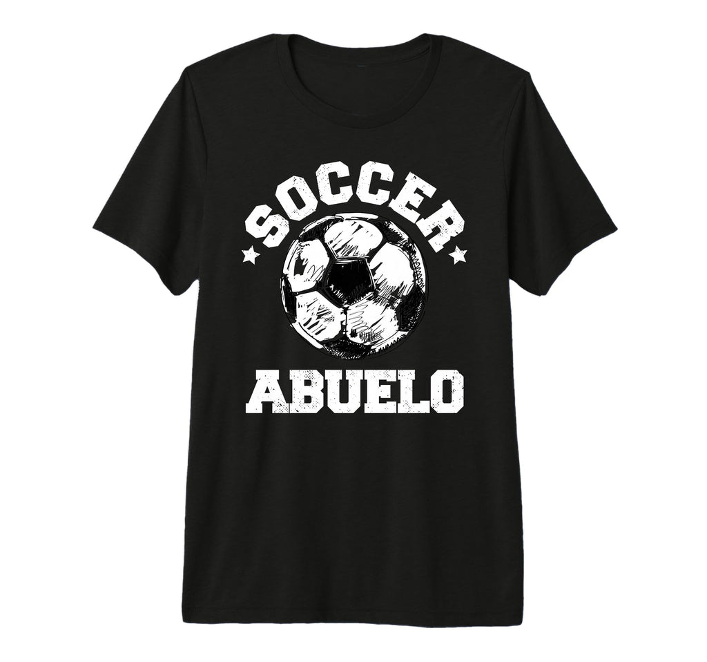 Mens Soccer Abuelo Soccer Ball T-Shirt - Minimalist Print for Adults