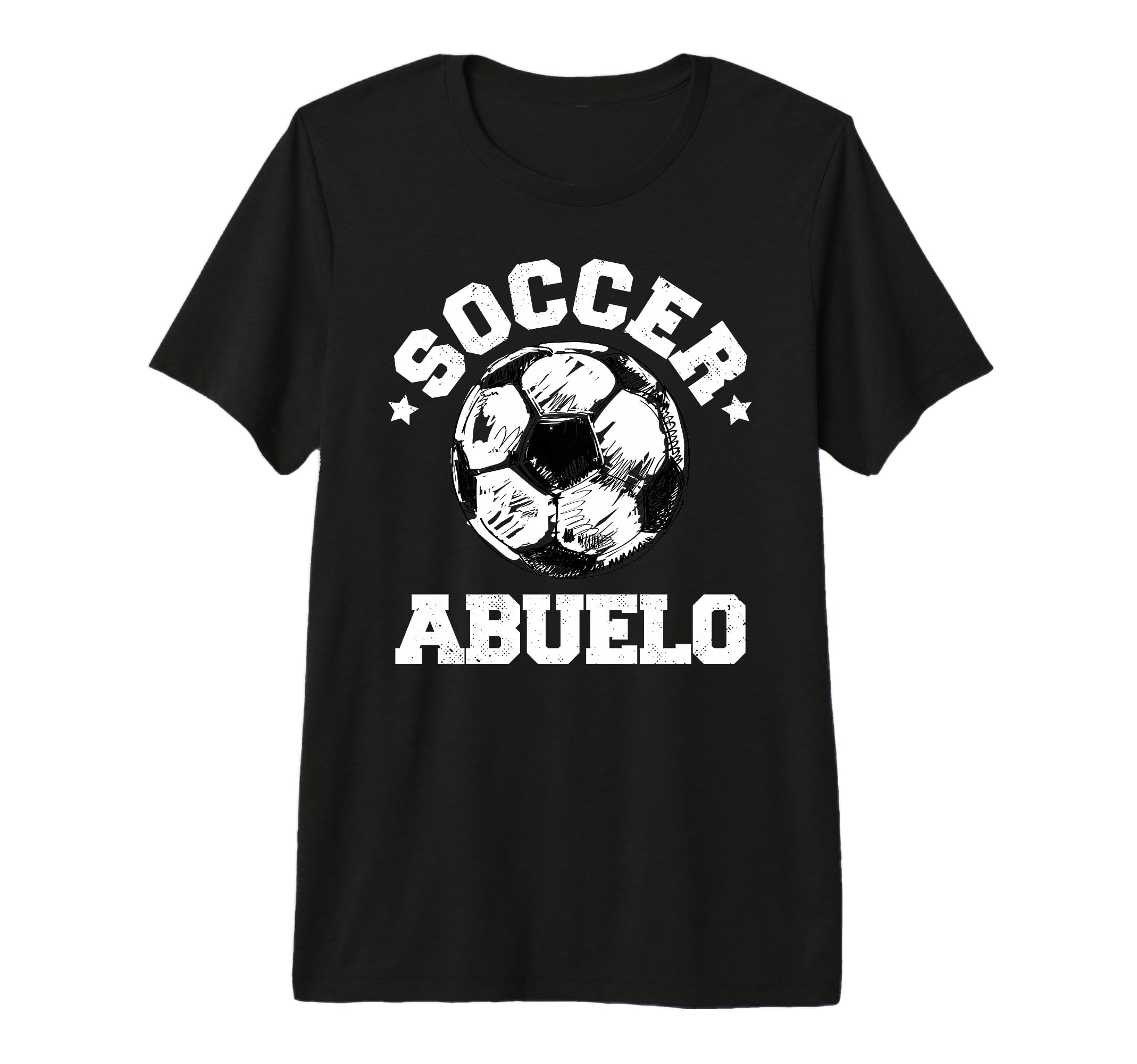 Mens Soccer Abuelo Soccer Ball T-Shirt - Minimalist Print for Adults