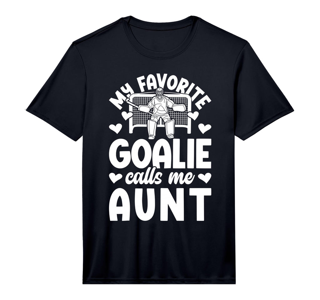 Mens Proud Field Hockey Goalie Aunt T-Shirt - Aesthetic Graphic for Adults
