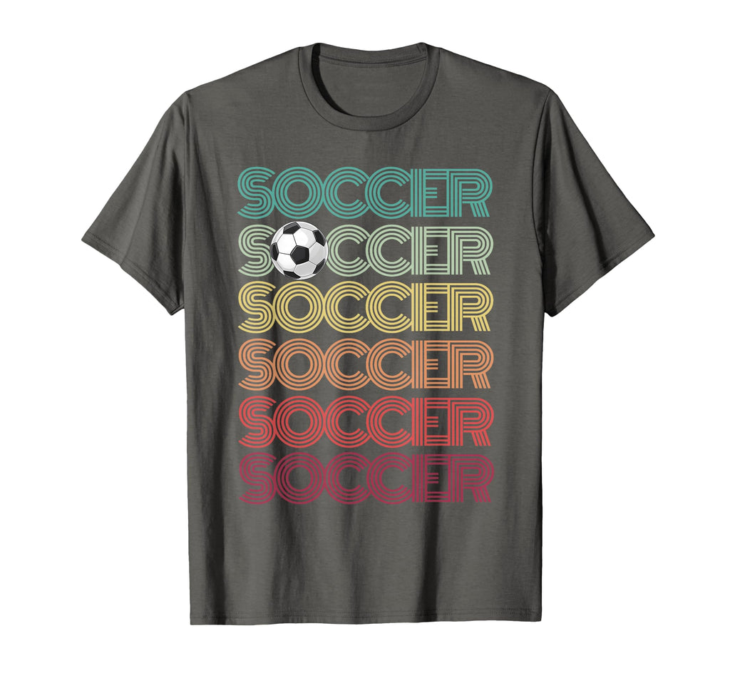 Groovy Soccer Just Who Loves Win T-Shirt - Casual Everyday Wear Men Women