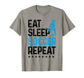 Eat Sleep Soccer Repeat Sport Player T-Shirt - Novelty Apparel Men Women