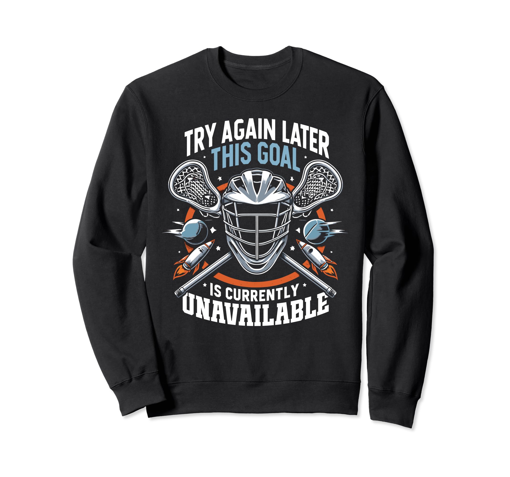 Lacrosse Player Lax Goalie Sweatshirt - Aesthetic Graphic Men Women