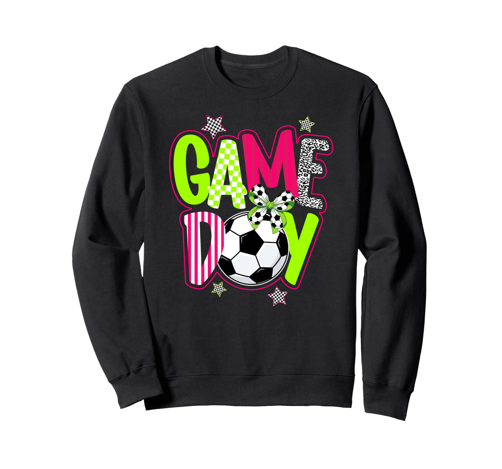 Game Day Coquette Soccer Game Day Sweatshirt - Aesthetic Graphic Unisex