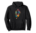 Soccer Colorful Player Goal Team Hoodie - Casual Everyday Wear Unisex