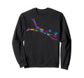 Colorful Soccer Goalie Splash Sweatshirt - Fun Novelty Design for Adults