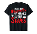 Ice Hockey Goalkeeper Mom Ice T-Shirt - Casual Everyday Wear Men Women