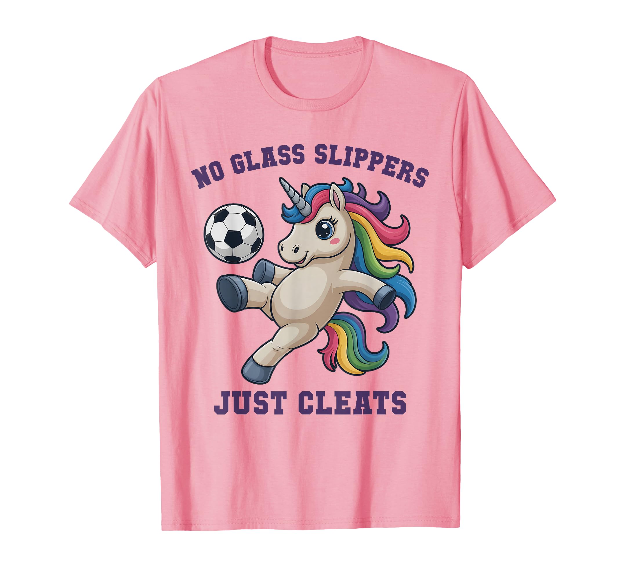 Kawaii Soccer Unicorn Just Cleats Princess T-Shirt - Trendy Graphic Unisex