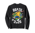 Brazil Football Funny Proud Soccer Sweatshirt - Graphic Print Men Women