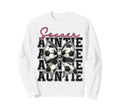 Soccer Auntie Funny Coquette Bow Sweatshirt - Casual Everyday Wear Unisex
