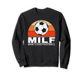 Milf I Love Football Sweatshirt - Graphic Print Unisex