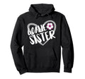 Soccer Goalie Sister Heart Hoodie - Custom Art Print Unisex