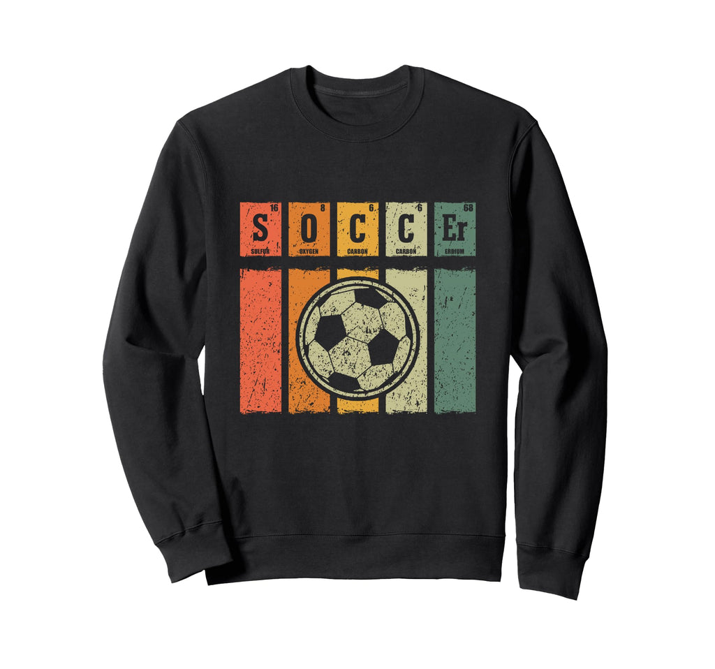 Soccer Lover Periodic Elements Soccer Sweatshirt - Trendy Graphic Unisex