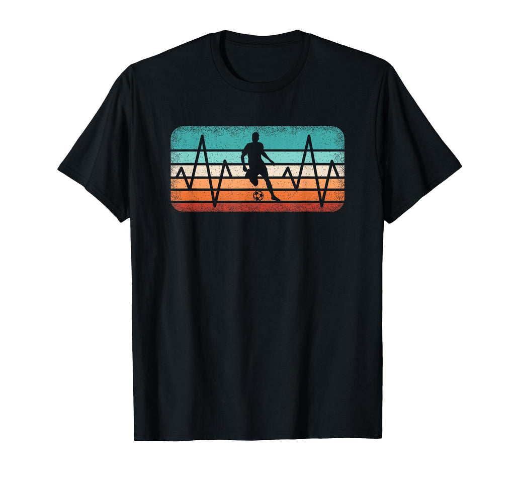 Funny Soccer Heartbeat Soccer T-Shirt - Casual Everyday Wear for Adults