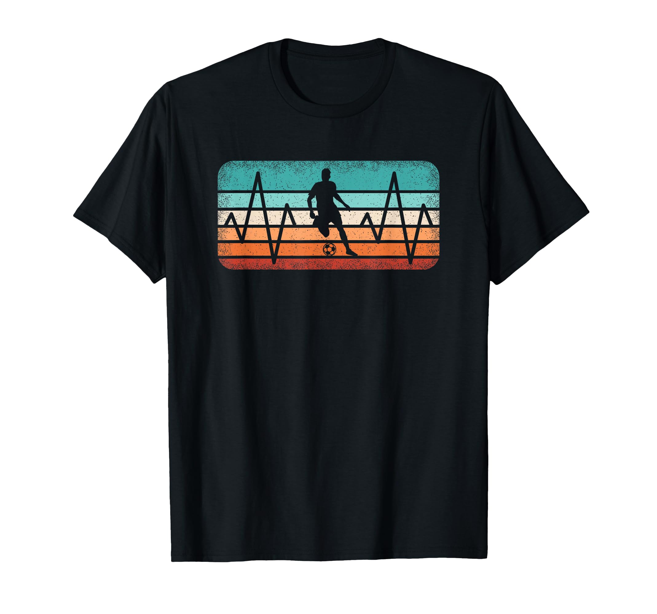 Funny Soccer Heartbeat Soccer T-Shirt - Casual Everyday Wear for Adults