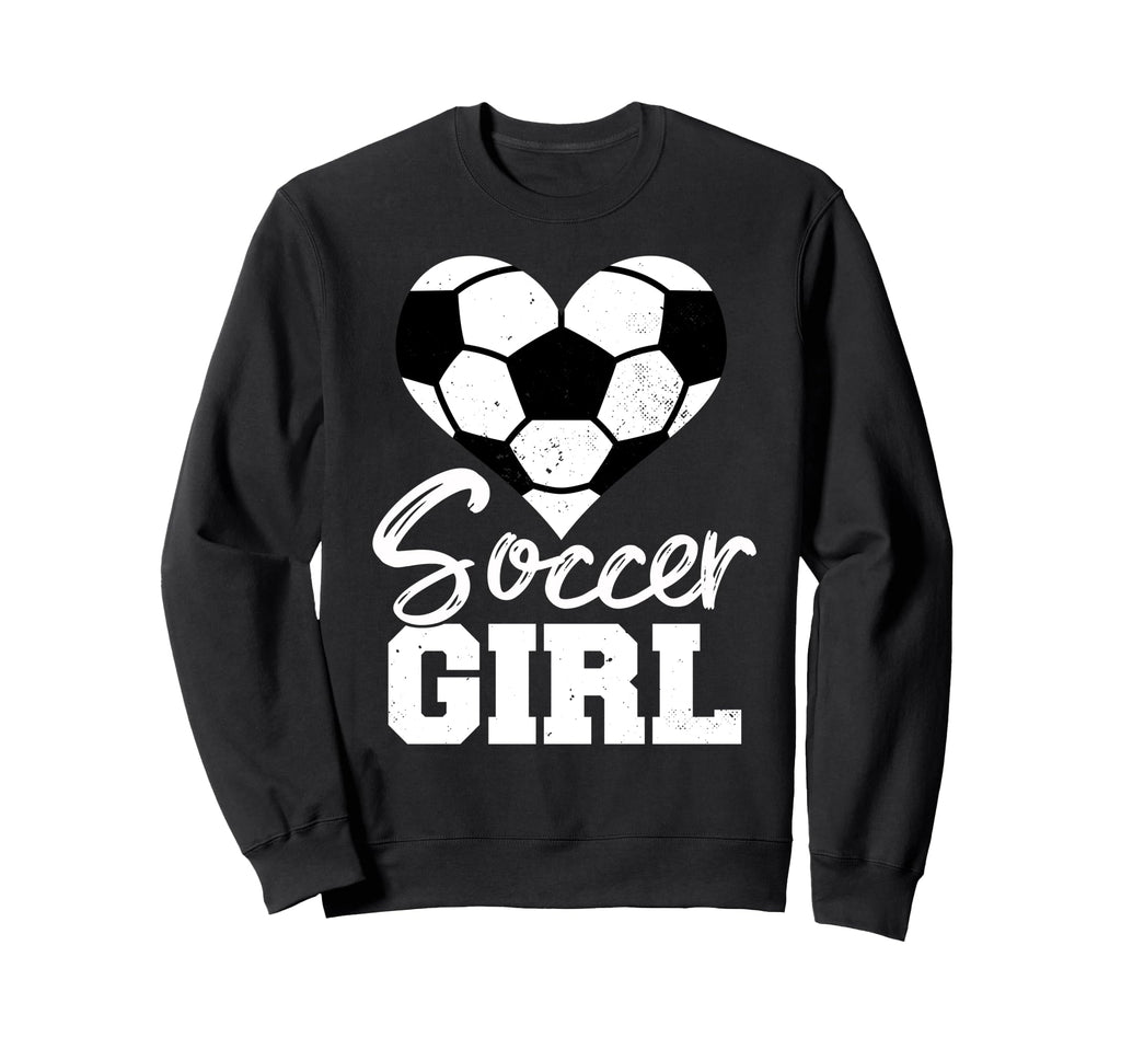 Soccer Heart Funny Heartfelt Love Sweatshirt - Novelty Apparel Unisex