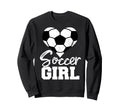 Soccer Heart Funny Heartfelt Love Sweatshirt - Novelty Apparel Unisex