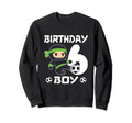 6Th Birthday Soccer Six 6 Year Old Sweatshirt - Custom Art Print Men Women